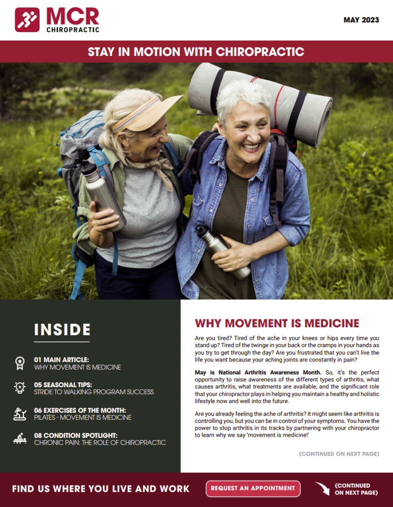 Stay in motion with chiropractic care!